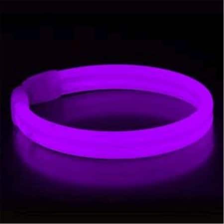 Endless Games Wide Glow Stick 8 in. Bracelet, Purple, 30PK EN3330874